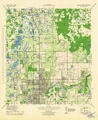 Sulphur Springs Florida Historical topographic map, 1:31680 scale, 7.5 X 7.5 Minute, Year 1944