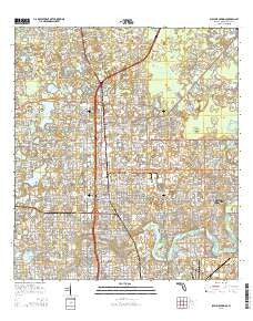 Sulphur Springs Florida Current topographic map, 1:24000 scale, 7.5 X 7.5 Minute, Year 2015