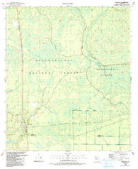 Sumatra Florida Historical topographic map, 1:24000 scale, 7.5 X 7.5 Minute, Year 1990