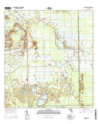 Sunniland Florida Current topographic map, 1:24000 scale, 7.5 X 7.5 Minute, Year 2015