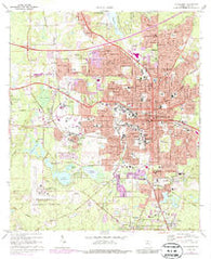 Tallahassee Florida Historical topographic map, 1:24000 scale, 7.5 X 7.5 Minute, Year 1970