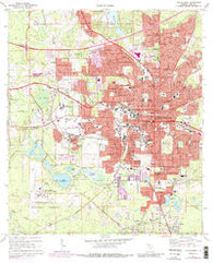 Tallahassee Florida Historical topographic map, 1:24000 scale, 7.5 X 7.5 Minute, Year 1970
