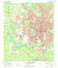 Tallahassee Florida Historical topographic map, 1:24000 scale, 7.5 X 7.5 Minute, Year 1970