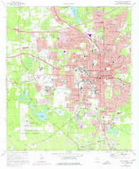Tallahassee Florida Historical topographic map, 1:24000 scale, 7.5 X 7.5 Minute, Year 1970