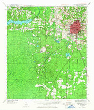 Tallahassee Florida Historical topographic map, 1:62500 scale, 15 X 15 Minute, Year 1940