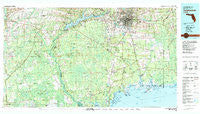 Tallahassee Florida Historical topographic map, 1:100000 scale, 30 X 60 Minute, Year 1979