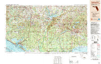 Tallahassee Florida Historical topographic map, 1:250000 scale, 1 X 2 Degree, Year 1988