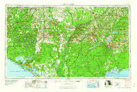 Tallahassee Florida Historical topographic map, 1:250000 scale, 1 X 2 Degree, Year 1960