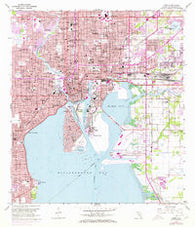 Tampa Florida Historical topographic map, 1:24000 scale, 7.5 X 7.5 Minute, Year 1956