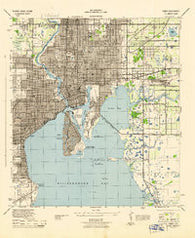 Tampa Florida Historical topographic map, 1:31680 scale, 7.5 X 7.5 Minute, Year 1944