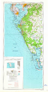 Tampa Florida Historical topographic map, 1:250000 scale, 2 X 1 Degree, Year 1960