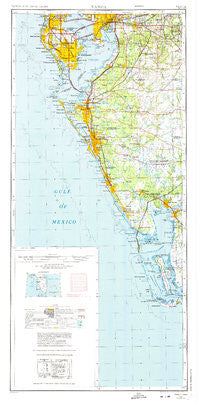 Tampa Florida Historical topographic map, 1:250000 scale, 2 X 1 Degree, Year 1972