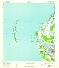 Tarpon Springs Florida Historical topographic map, 1:24000 scale, 7.5 X 7.5 Minute, Year 1943