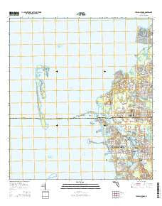Tarpon Springs Florida Current topographic map, 1:24000 scale, 7.5 X 7.5 Minute, Year 2015