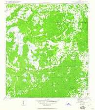 Tates Hell Swamp Florida Historical topographic map, 1:24000 scale, 7.5 X 7.5 Minute, Year 1945