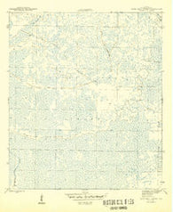 Tates Hell Swamp Florida Historical topographic map, 1:31680 scale, 7.5 X 7.5 Minute, Year 1945