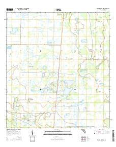Taylor Creek NE Florida Current topographic map, 1:24000 scale, 7.5 X 7.5 Minute, Year 2015