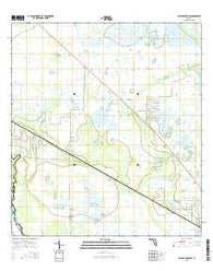 Taylor Creek SW Florida Current topographic map, 1:24000 scale, 7.5 X 7.5 Minute, Year 2015