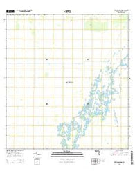 Taylor Slough Florida Current topographic map, 1:24000 scale, 7.5 X 7.5 Minute, Year 2015