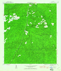 Telogia Florida Historical topographic map, 1:24000 scale, 7.5 X 7.5 Minute, Year 1945