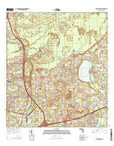 Thonotosassa Florida Current topographic map, 1:24000 scale, 7.5 X 7.5 Minute, Year 2015