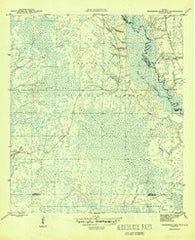 Thousand Yard Bay Florida Historical topographic map, 1:31680 scale, 7.5 X 7.5 Minute, Year 1945