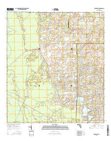 Tidewater Florida Current topographic map, 1:24000 scale, 7.5 X 7.5 Minute, Year 2015