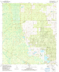 Tidewater Florida Historical topographic map, 1:24000 scale, 7.5 X 7.5 Minute, Year 1991