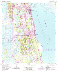 Titusville Florida Historical topographic map, 1:24000 scale, 7.5 X 7.5 Minute, Year 1949