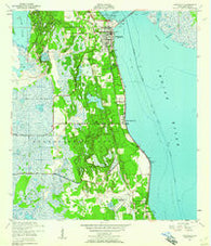 Titusville Florida Historical topographic map, 1:24000 scale, 7.5 X 7.5 Minute, Year 1949