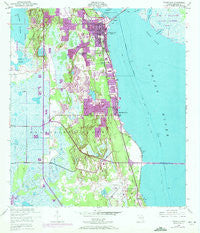 Titusville Florida Historical topographic map, 1:24000 scale, 7.5 X 7.5 Minute, Year 1949