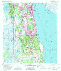 Titusville Florida Historical topographic map, 1:24000 scale, 7.5 X 7.5 Minute, Year 1949