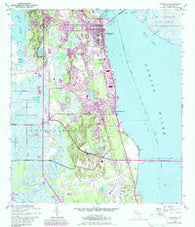 Titusville Florida Historical topographic map, 1:24000 scale, 7.5 X 7.5 Minute, Year 1949