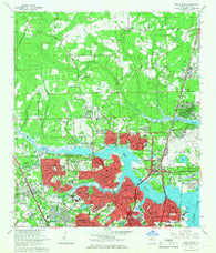 Trout River Florida Historical topographic map, 1:24000 scale, 7.5 X 7.5 Minute, Year 1964
