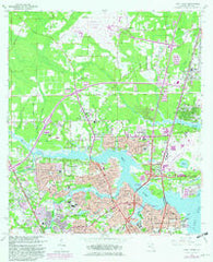 Trout River Florida Historical topographic map, 1:24000 scale, 7.5 X 7.5 Minute, Year 1964