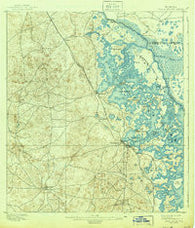 Tsala Apopka Florida Historical topographic map, 1:62500 scale, 15 X 15 Minute, Year 1895