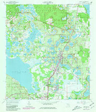Umatilla Florida Historical topographic map, 1:24000 scale, 7.5 X 7.5 Minute, Year 1965