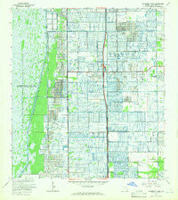University Park Florida Historical topographic map, 1:24000 scale, 7.5 X 7.5 Minute, Year 1962