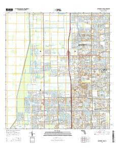 University Park Florida Current topographic map, 1:24000 scale, 7.5 X 7.5 Minute, Year 2015
