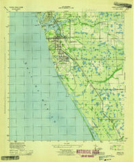 Venice Florida Historical topographic map, 1:31680 scale, 7.5 X 7.5 Minute, Year 1944