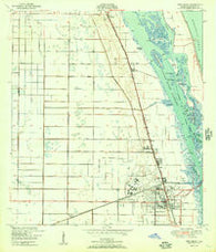 Vero Beach Florida Historical topographic map, 1:24000 scale, 7.5 X 7.5 Minute, Year 1950