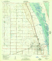 Vero Beach Florida Historical topographic map, 1:24000 scale, 7.5 X 7.5 Minute, Year 1950