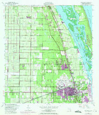Vero Beach Florida Historical topographic map, 1:24000 scale, 7.5 X 7.5 Minute, Year 1949