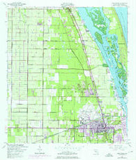 Vero Beach Florida Historical topographic map, 1:24000 scale, 7.5 X 7.5 Minute, Year 1949