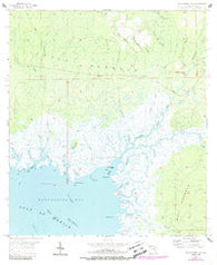 Waccasassa Bay Florida Historical topographic map, 1:24000 scale, 7.5 X 7.5 Minute, Year 1955