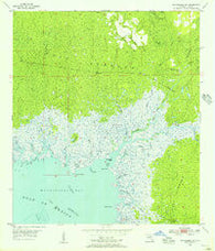 Waccasassa Bay Florida Historical topographic map, 1:24000 scale, 7.5 X 7.5 Minute, Year 1955