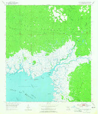 Waccasassa Bay Florida Historical topographic map, 1:24000 scale, 7.5 X 7.5 Minute, Year 1955