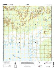 Waccasassa Bay Florida Current topographic map, 1:24000 scale, 7.5 X 7.5 Minute, Year 2015