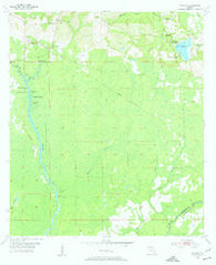 Wacissa Florida Historical topographic map, 1:24000 scale, 7.5 X 7.5 Minute, Year 1955