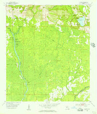 Wacissa Florida Historical topographic map, 1:24000 scale, 7.5 X 7.5 Minute, Year 1955